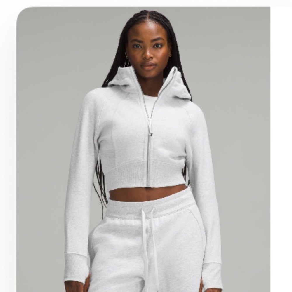 Lululemon Athletica Light Gray Zip-Up Hoodie